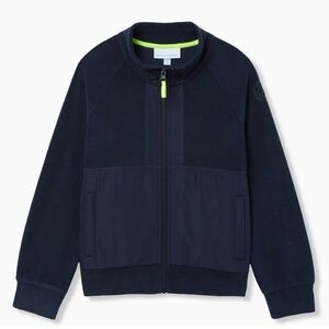 Rockets of Awesome Seamed Zip Up Track Jacket Navy Blue Boys Size 14